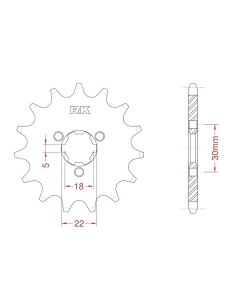 Pignon avant 12 dents