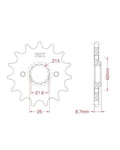 Pignon avant 12 dents