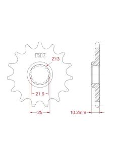 Pignon avant 12 dents