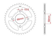 Couronne acier 42 dents