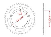 Couronne acier 42 dents