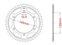 Couronne acier C45 haute résistance 42 dents