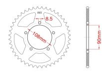 Couronne alu 38 dents