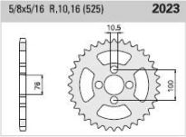 Couronne acier 46 dents