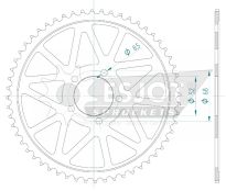 Couronne alu 60 dents