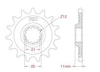 Pignon avant 12 dents